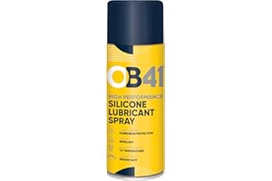 OB41 High Performance Silicone Lubricant Spray - High Resistance to Temperatures - Water Resistant - Protects against corrosion and Oxidation - 400ml