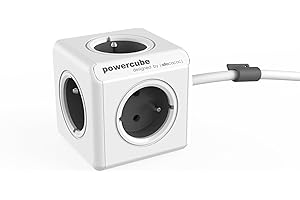 Allocacoc PowerCube Extended Type E Power Extension 1,5 m 5 AC Outlet (s) Indoor Grey