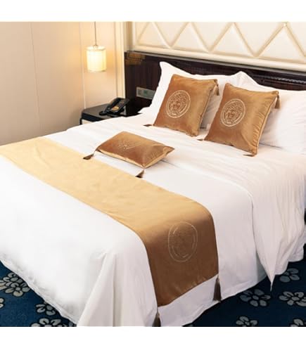 Nieuwe Wavy Lines Bed Runner Noord-Europa Bed Sjaal Eenvoudige