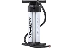 THURSO SURF Paddle Board Pump Dual Chamber SUP Replacement Hand Pump for Inflatables Triple Action Inflation Deflation Lightweight Portable Max 29 psi