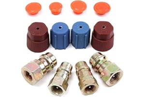 znwiem A/C R-12 vers R-134a Adaptateur de conversion pour valves SAE 7/16 3/8