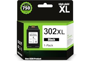 INKYEAH Cartouche 302 XL Noir, Remplacement pour Originale Cartouche Encre HP 302 Noir, Cartouche Imprimante 302 XL pour OfficeJet 3831 5232 4650 4658 5230 DeskJet 3630 3636 3639 Envy 4524 4527