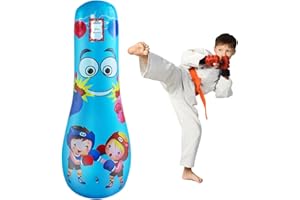 ZHUYNXIR Inflatable Punching Bag for Kids - Boxing Bag for Karate Practice & Stress Relief