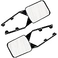 UKB4C Pair of Convex Towing Mirrors, Two Universal-Fit Caravan or Car Extension Towing Mirrors, Convex Caravan Mirrors, Caravan Accessories