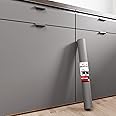 Decotalk Grey Wallpaper Peel and Stick Wallpaper Self Adhesive Contact Paper for Cabinets Grey Contact Paper Removable Wallpaper for Bedroom 17.7"x120" Cabinet Contact Paper Matte Wallpaper Thick