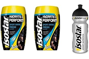 Isostar Hydrate & 2 Boîtes Perform Pamplemousse Fresh Top prix plus Gourde 0,5 l
