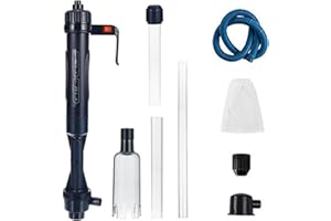 BNOYONERAS Limpiador de Grava para Acuario, 3 en 1 Aspirador Automático para Acuario, Cambio de Agua de Acuario, Multifuncional Cambiadores de Agua, Limpiador de Peceras para Lavado de Arena Cambio de Agua