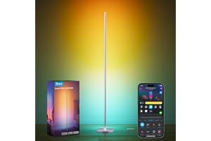 Govee RGBIC-LED-golvlampa för vardagsrum, 1 000 lm, dimbar, fungerar med Matter och Alexa, 85 scenlägen, 16 miljoner färger