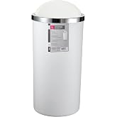 Primanova M-E76-01 Lenox 35 liter Trash Can, White