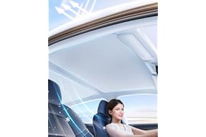 KKTR-CAR Tesla Pare-Soleil Modèle 3 Accessoires Toit en Verre Pare-Soleil Toit Arrière Pare-Soleil Compatible pour Tesla Model 3 2021+ (Model 3)