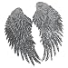 Phenovo 1 Pair Sequin Lace Silver Wings Patch RS.275.00