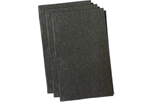 MOHMUS Premium Juego de 5 filtri de protección del motor universales | se puede cortar | color: negro | dimensiones: 250 x 200 x 4 mm | filtro de motor - filtro para aspiradora