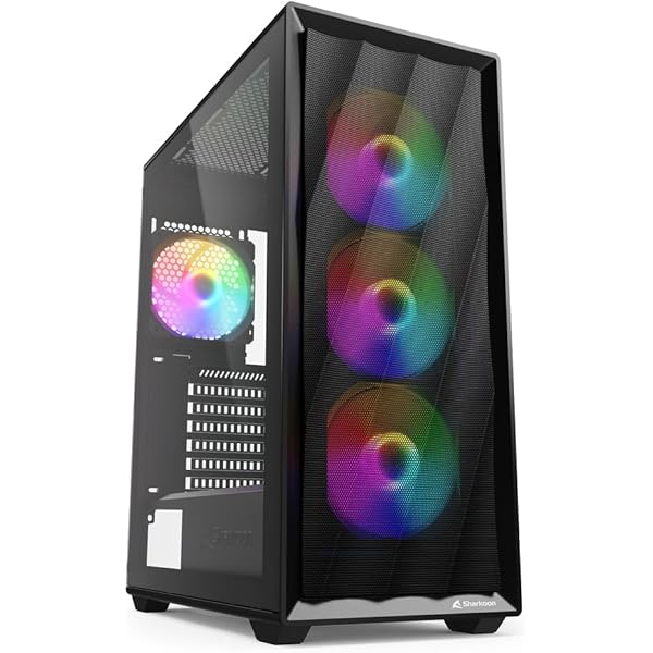 NOX XTREME PRODUCTS ARGB HUMMER BLASTER Box -NXHUMMERBLASTER- ARGB PRO ATX-Micro ATX-ITX box, tempered glass side, space for up to 8 fans, USB 3.0, LED control button, black