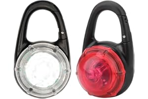 TANGHSE Waterproof Clip-on Flashing Light - 2Pack LED Safe Lights for Swiming, Adventure, Night Walking, Dog Walking & Outdoor Activities