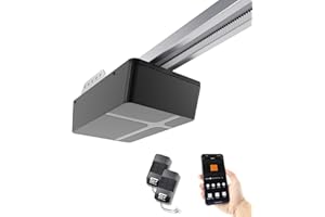 Schartec Prime 600 Moteur Garage avec Rail, 2 télécommandes, Bouton, Ventilation, Position – pour Porte sectionnelle ou battante, Set Complet électrique, Usage Professionnel