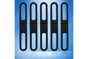 DIOCHE Support de lampe de poche de vélo, sangle de vélo en silicone, sangle de vélo multifonctionnelle en silicone, support de lampe de poche pour VTT, vélo électrique, vélo de route (5pcs)