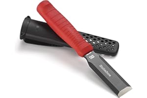 Scalpello giapponese EDC 32mm di Hultafors I Lama in acciaio giapponese di alta qualità I Scalpello per legno include una robusta fondina I Per lavori di precisione pesanti I 390083