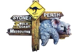 MUYU MAGNET Calamita da frigorifero 3D in stile Australia souvenir da viaggio, regalo per casa, cucina, frigorifero, adesivo magnetico da collezione artigianale