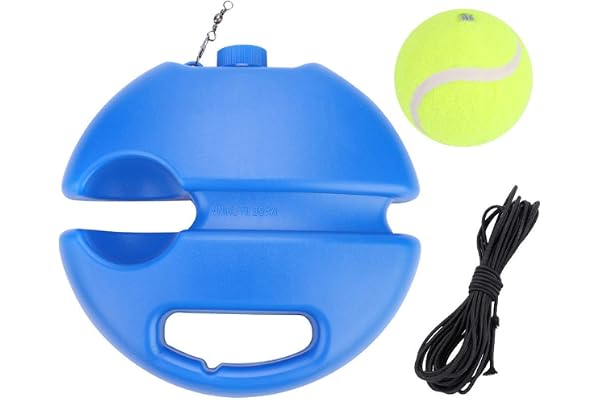 Baseboard de Tennis, Auto-Apprentissage Tennis Rebound Power Base Outil d'Entraînement de Tennis avec Balle de Tennis