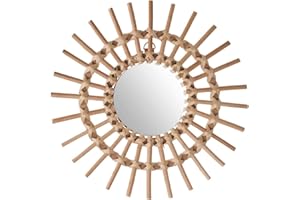 ‎ATMOSPHERA CREATEUR D'INTERIEUR Atmosphera - Spiegel Soleil - Rattan - D30 cm - Beige