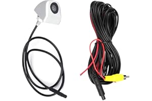 LZBBD Kamera tylna, wodoodporna kamera samochodowa CCD, kamera cofania o wysokiej rozdzielczości z funkcją noktowizora dla samochodu (srebrna)