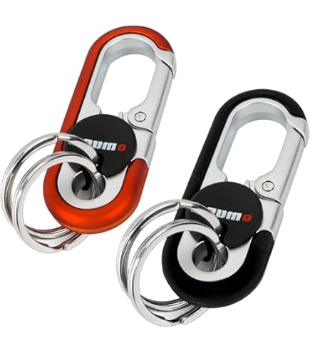 Lot De 2 Porte-clés En Laiton Durable Avec Fermoir à Vis Pour Homme Et Femme, Cuivré, M