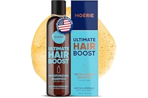 Moerie Ultimate Hair Growth Shampoo – For Longer, Thicker, Fuller Hair - Vegan Friendly Volumizing Products – Paraben & Silicone Free – All Hair Types – Moisturizing