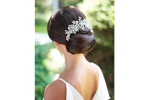 Unicra Accessoires de cheveux de peigne de mariage Bride avec Crystal Head Combs Headpiece pour les femmes
