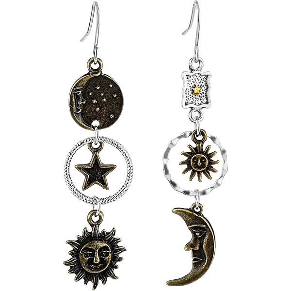 ZMZY Mode Courbé Lune Corne Pendentif Colliers Femmes Argent Couleur Or Gothique à La Main