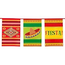 Boland Fiesta Banner – 74x220cm Polyester, Met Metalen Ringen, Voor Mexicaanse Themafeesten En Carnaval