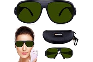 FREEMASCOT Professional 190nm-2000nm IPL Laser Safety Glasses for UV Protection, Laser Hair Removal, Beauty & Cosmetology Eye Protection