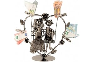 VORAGA Metall Figur Hochzeit Paar Schaukel Geldgeschenk