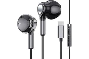 ROOSTON Écouteur USB C,Ecouteurs Filaire Type C avec Microphone Compatible avec iPhone 15 Pro Max Plus,iPad Pro Air,Huawei P60/50/40/30,Samsung Galaxy S23/S22/S21/S20/Ultra,Google Pixel 8/7/6,Xiaomi,Android