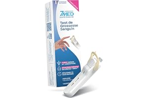 7 MED Laboratoire 7MED | Le Premier Autotest de Grossesse Sanguin fiable comme au Laboratoire | Résultat Fiable en 5 minutes | Nouvelle Génération de Tests de Grossesse | Fabriqué en France