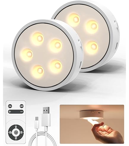 Lampes LED Rechargeables Pour Armoire, 6 Pièces, Lumières D'armoire
