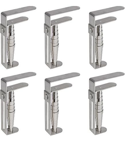 Morsetti Tovaglie Fackelmann - 4 Pezzi In Acciaio Inox Per Tavoli 15-55mm - Foto 2