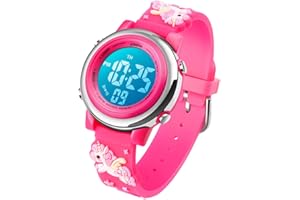 VenSten Kids Digital Sport Waterproof Watch for Girls Boys, Kid Sports Outdoor LED Electrical Watches with Luminous Alarm Stopwatch Child Wristwatch