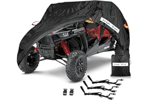 HAYCOVER UTV Cover,Waterproof Heavy Denier Oxford Cloth Material for Polaris RZR Yamaha Can-Am Defender Kawasaki Ranger Cover Universal 4-6 Passenger