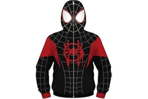 Leezeshaw Sudadera unisex con capucha y bolsillo con estampado de Capitán América en 3D para niños y niñas