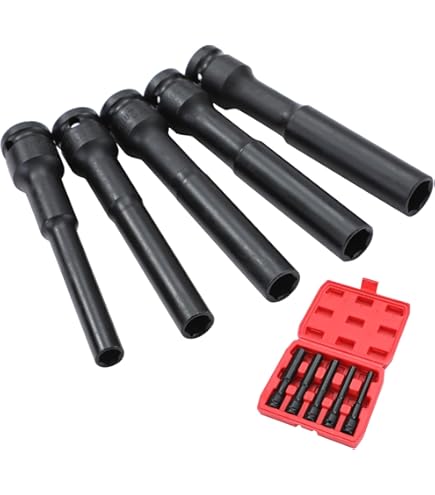 Sourcing Map Deep Impact Socket 3/8" Square Drive By 20mm Metric 6 Point Socket 65mm (2.56") Long CR-MO Steel Industrial Grade Flip Socket For Home Auto Hex Nuts Bolts Repair, Black - View #2