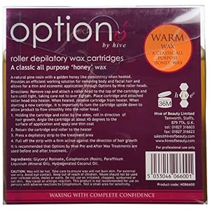 Hive Options Classic Warm Honey Wax Roller Depilatory Wax Cartridges 80g - Pack of 6 - Image 3
