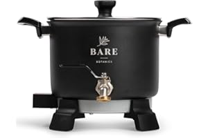 Bare Botanics 5L Electric Wax Melter for Candle Making (UK Plug) | Heat Resistant Handle & Stainless Spout | Candle Wax Melting Pot Melts All Waxes in Under 30 Mins | Melting > Double Boiling