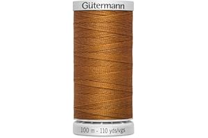 DIE STOFFTANTE Gütermann Garn M782 Extra Stark Nähgarn Polyester 100m Nähmaschinengarn für alle stark beanspruchten Nähte (448 hellbraun)