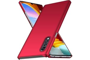 TingYR Funda para LG Velvet 5G, [Anti-Drop, Anti-Scratch, Anti-Fingerprint] Slim Full Protection, Funda para LG Velvet 5G.(Rojo)