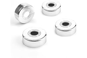 0XBIT Rosetta Copri Foro Muro 3 Dimensioni in 1, 4 Pezzi 60 mm Rosetta Copritubo Argento, Copritubo Termosifone, Dimensione del Foro Regolabile, per Rubinetti, Radiatori