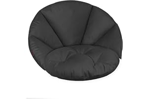 Domarex Columbia Garden Relaxation Cushion for Hanging Swing, Water-Repellent, Hypoallergenic & Durable, Perfect Fit for Nest Swing, Durable, High-Quality Fabric, Graphite