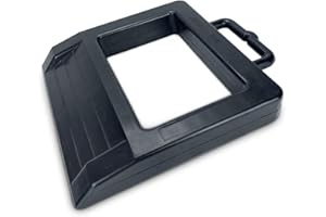 ROBLOCK Pallet Jack Rubber Chock Heavy Duty Pallet Truck Chock Jack Stopper 14.2" Length x 11.2" Width x 2" Height (1 Pack Black)