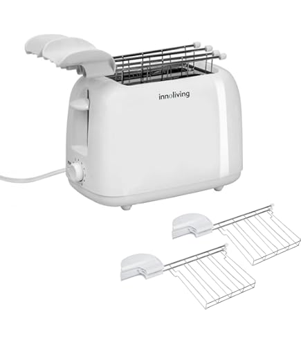 Philips Tostapane - Fessura Ampia, 8 Impostazioni, Scongelamento E Scalda Brioche Integrato, Antiscottature, Auto Spegnimento, Bianco (HD2590/00