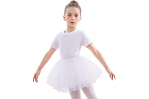 DGSHIRLDJO Faldas de Tutú, 5 Capas Falda Tul Princesa Tutus Faldas para Niñas 3-8 Años Cumpleaños/Daily Wear/Halloween Disfraz