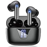 Eissix Cuffie Bluetooth, Auricolari Bluetooth 5.3 con Microfono, Controllo Touche, 50 Ore di Riproduzione, Custodia di Ricari